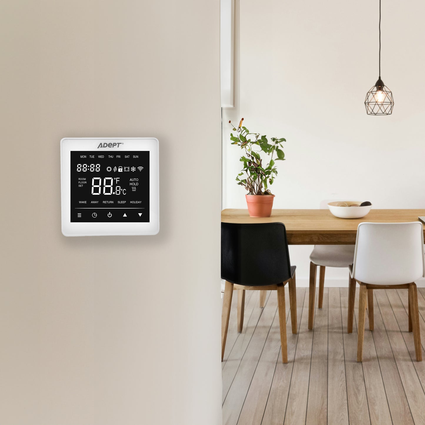 Smart WiFi Thermostat - White