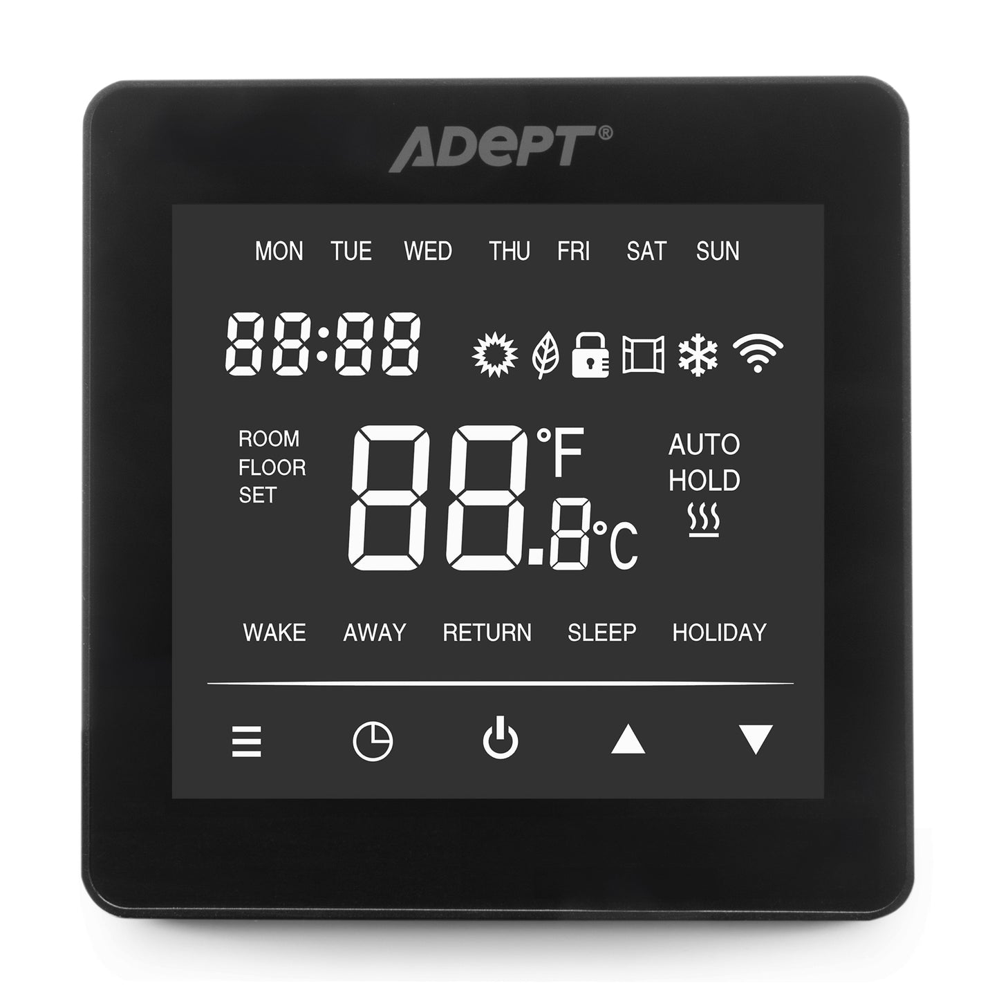 Smart WiFi Thermostat - Black