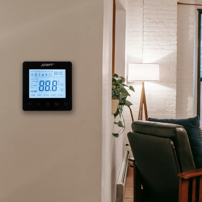 Programmable Thermostat - Black