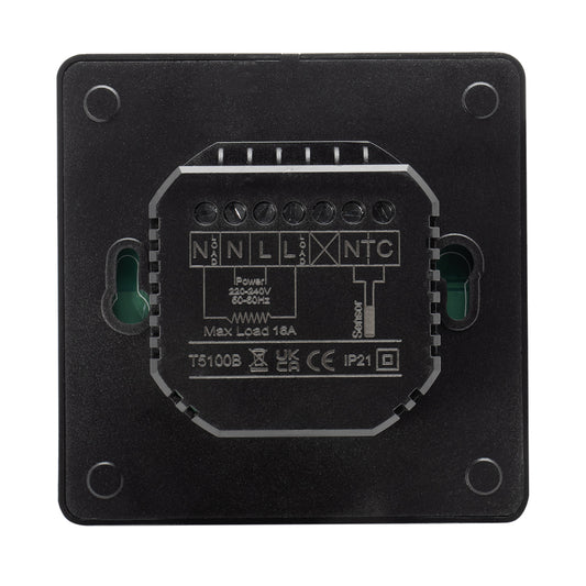 Nuwarm Programmable Thermostat - Black
