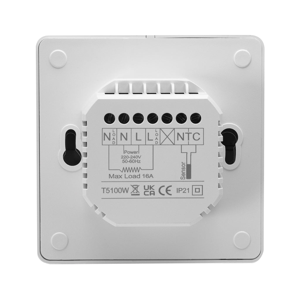 Nuwarm Programmable Thermostat - White