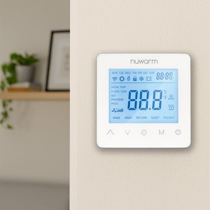 Nuwarm Programmable Thermostat - White
