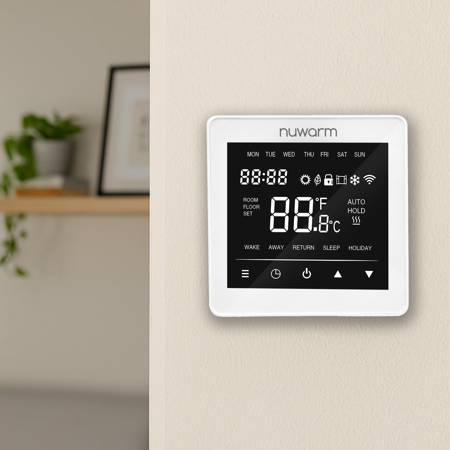 Nuwarm Smart WiFi Thermostat - White