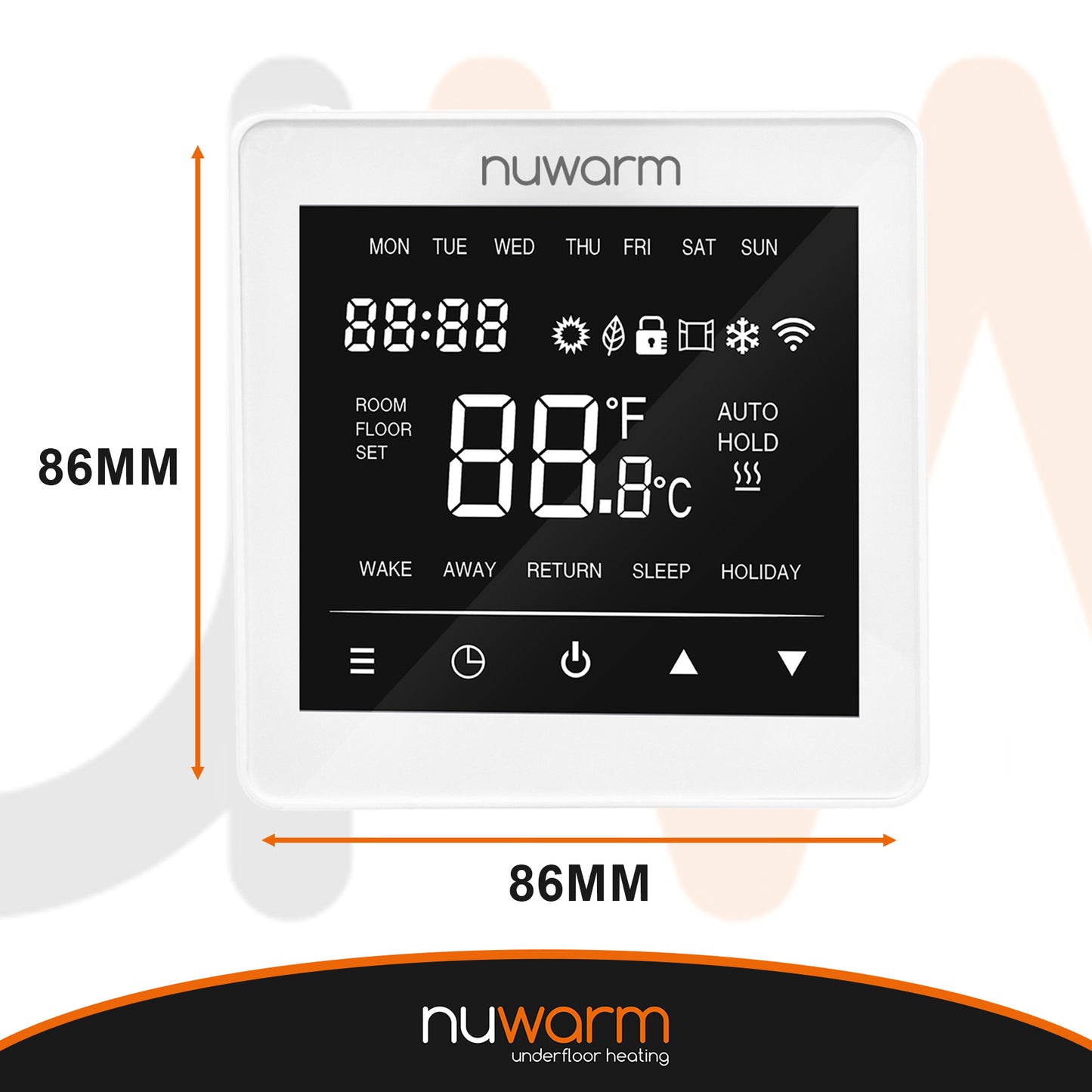 Nuwarm Smart WiFi Thermostat - White