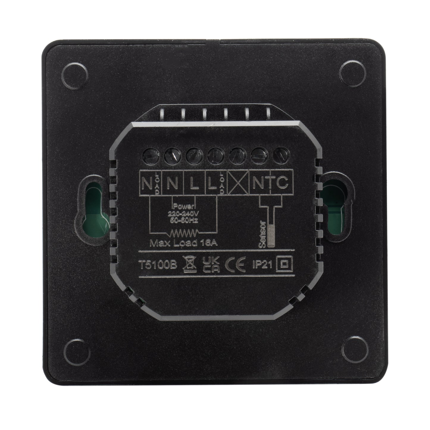 Programmable Thermostat - Black
