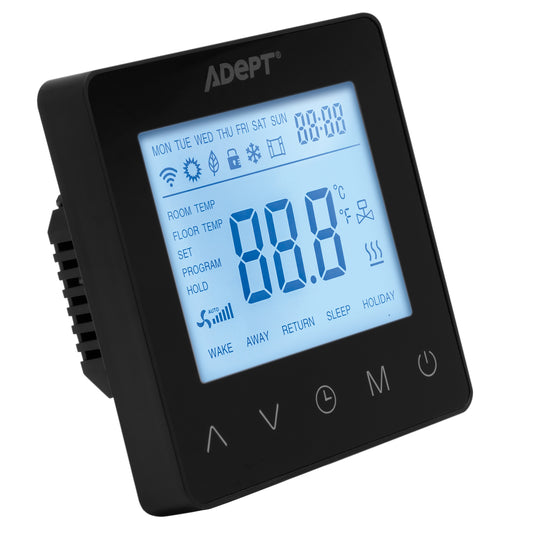 Programmable Thermostat - Black